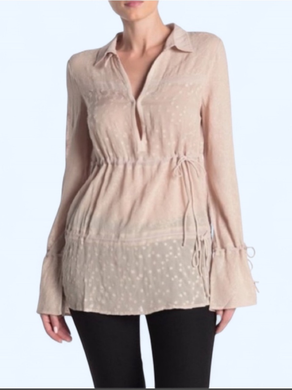 NWT All Saints Light Pink Blouse